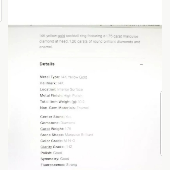 3carat antique diamond ring - Picture 3 of 7